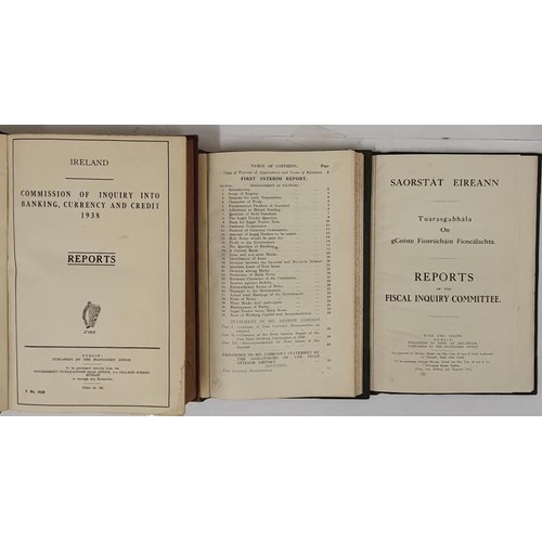 422 - Banking Reports: Saorstat Eireann, Fiscal inquiry, 1923; Banking Commission 1926 – both half l... 