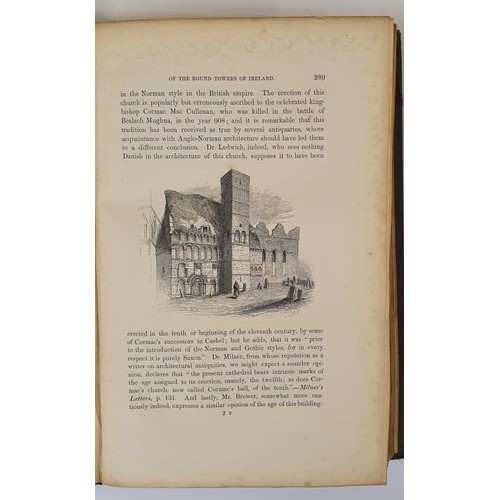 433 - George Petrie. The Ecclesiastical architecture of Ireland. 1845. Illustrated Lacking spine.