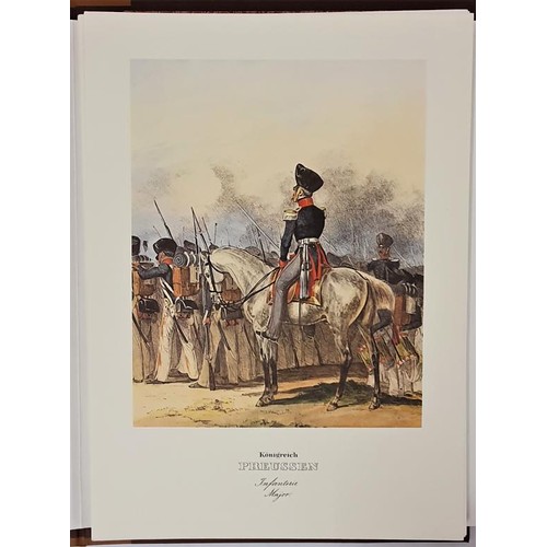 449 - Das Deutsche Bundasheer ..Prussian Uniforms, 1838-1843. 49 col prints, 26 x36 cms in mint condition,... 