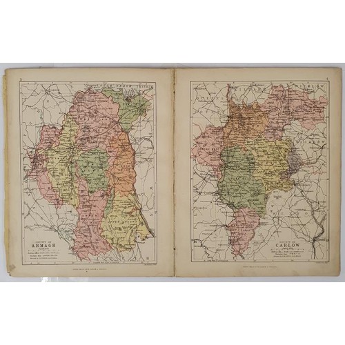 470 - Maps Collection of 33 coloured maps of Ireland and its Counties; Also a hand drawn map of Ireland sh... 