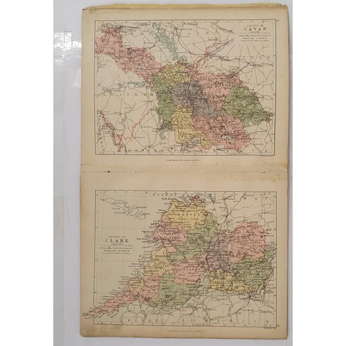 470 - Maps Collection of 33 coloured maps of Ireland and its Counties; Also a hand drawn map of Ireland sh... 