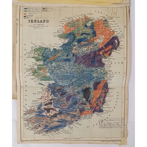 470 - Maps Collection of 33 coloured maps of Ireland and its Counties; Also a hand drawn map of Ireland sh... 