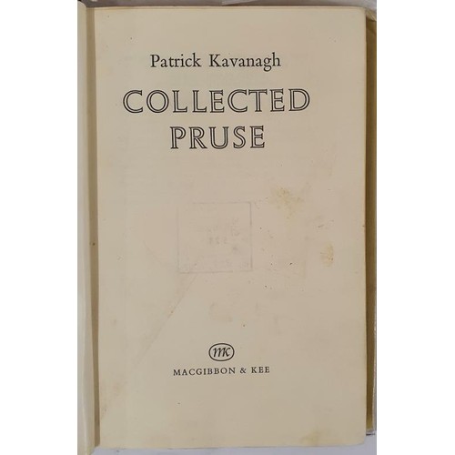 474 - Kavanagh Patrick: Collected Pruse. 1967. Ex Libris,  DJ