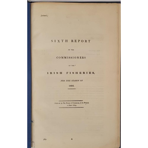 475 - [West Coast Maps] Report on Irish Fisheries for 1824. House of Commons, 1825. Maps of Ruaghley Pier;... 