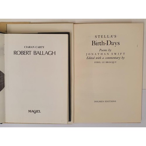 494 - C. Carty. Robert Ballagh. 1986. 1st and Jonathan Swift. Stella's Birth-Days. Edited by Sybil Le Broc... 