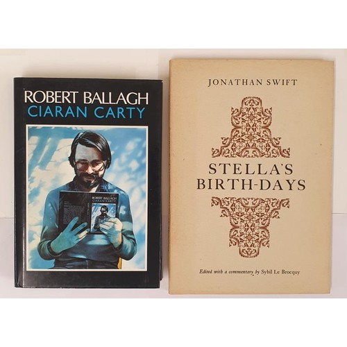 494 - C. Carty. Robert Ballagh. 1986. 1st and Jonathan Swift. Stella's Birth-Days. Edited by Sybil Le Broc... 