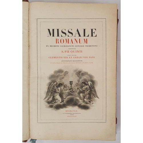 510 - Missale Romanum ex decreto sacrosancti concilii Tridentini restitutum, S. PII Quinti jussu editum, C... 