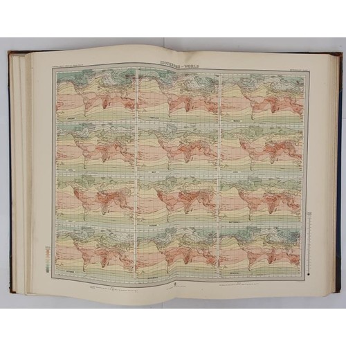 521 - Bartholomew, J. G. etc. Atlas of Meteorology. A Series of over 400 Maps, Edinburgh, 1899. Folio, col... 