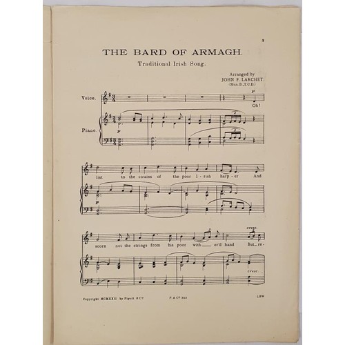 523 - Sung by Mr. John McCormack. The Bard of Armagh. Dublin, Pigott. 1922. Original printed song-sheet. w... 