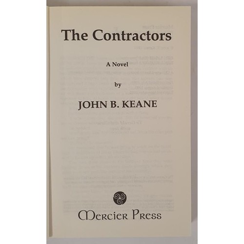 534 - The Contractors by John B Keane, Mercier Press SIGNED with an Inscription, 1993