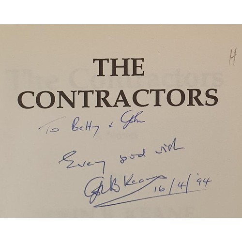 534 - The Contractors by John B Keane, Mercier Press SIGNED with an Inscription, 1993