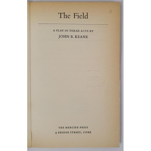 536 - The Field Keane, John B. Published by Mericer Press, 1966 1 st Ed SIGNED with an inscription Ex Libr... 