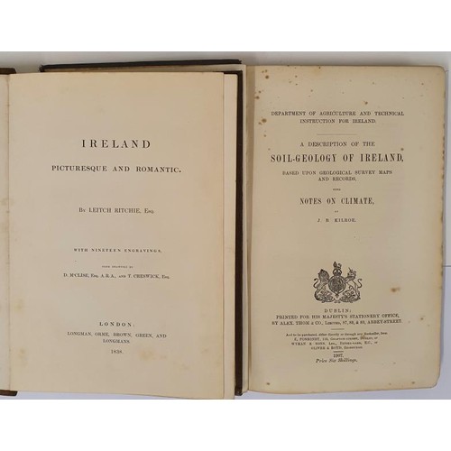 539 - L. Ritchie. Ireland Pictorial and Romantic. 1838. 1st. 19 topographical plates by Daniel Maclise and... 