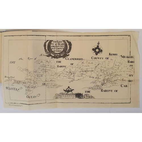 541 - T.D. Sullivan. Bantry, Berehaven and The 0'Sullivan Sept. 1908. 1st Folding map of Beara, Bantry, Co... 