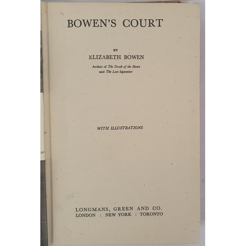 546 - Bowen, Elizabeth Bowen’s Court, 1942, 2nd. Impression, very good in dust jacket. Classic Co. C... 