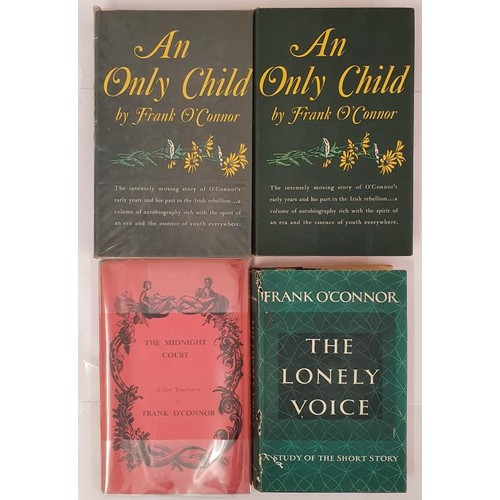 549 - Frank O'Connor:The Lonely Voice,1963; An Only Child,1961 SIGNED; The Midnight Court,1945 plus 1 othe... 