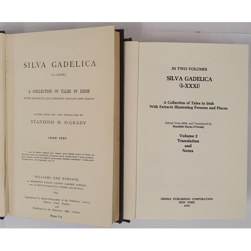 562 - Silva Gadelica (I-XXXI) A Collection of Tales in Irish translated by Standish H O'Grady, 1892; Silva... 