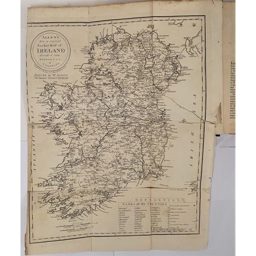 575 - The Travellers New Guide Through Ireland complete with folding map of Ireland. Dublin 1815, John Cum... 