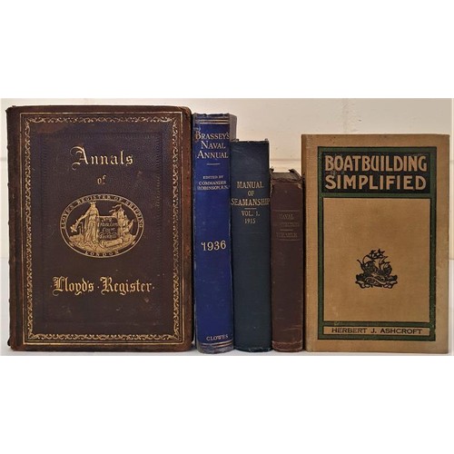 578 - Ships & Maritime] Annals of Lloyd’s Register, 1884, decorated leather binding, presentatio... 