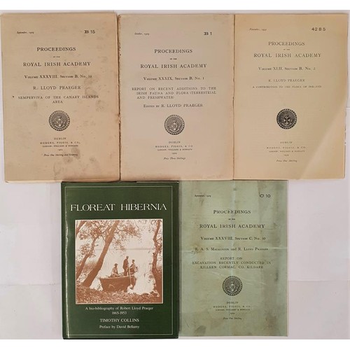 589 - A collection of original papers by Robert Lloyd Praeger and a copy of Floreat Hibernia, the bio-biog... 