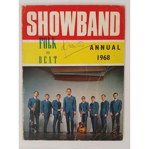 599 - Showband Folk and Beat Annual 1968 with the signature of Denis Cronin from the Easybeats on the cove... 