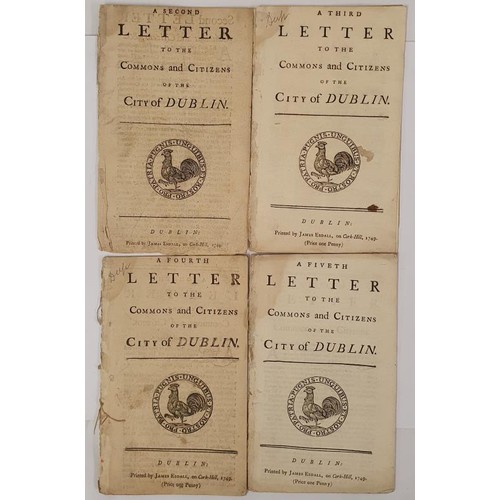 603 - [rare works by Charles Lucas of Ennistymon, County Clare] A Second Letter to Commons and Citizens of... 