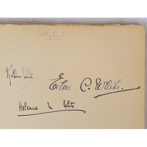 606 - Visitors Book for the Burkes of Isercleran, County Galway; Numerous signature including John Count M... 