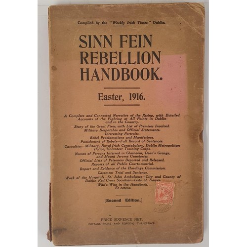 608 - 1916] Sinn Fein Rebellion Handbook. Easter 1916 pink wrappers, a good copy of a book usually found i... 