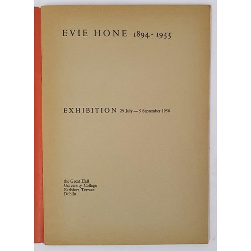 615 - Evie Hone 1894-1955. Exhibition July-September 1958 at The Great Hall, University College, Earlsfort... 