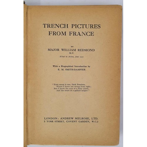 632 - Trench Pictures from France Redmond, William, Major William Redmond M. P. killed in action 1917. Pub... 