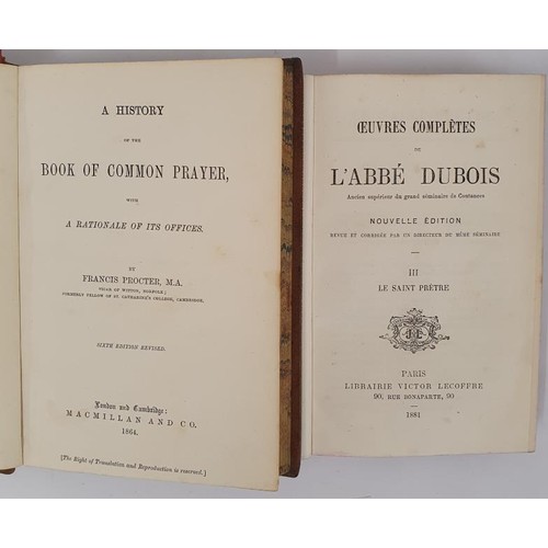 633 - Fine Bindings: A History of the Book of Common Prayer With a Rationale of Its Offices, 1864 with Tri... 