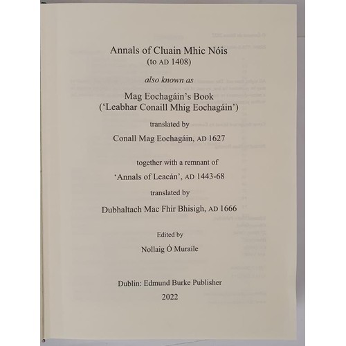 638 - Annals of Cluain Mhic Nóis (to AD 1408) also known as Mag Eochagáin's Book ('Leabhar C... 