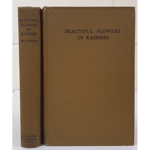 645 - Beautiful Flowers Of Kashmir Vol 1-2 Blatter, Ethelbert Published by John Bale, Sons & Danielsso... 