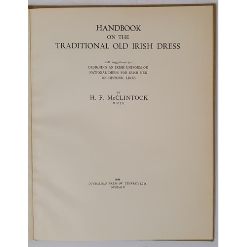 661 - Handbook on the Traditional Old Irish Dress with Suggestions for Designing an Irish Uniform or Natio... 