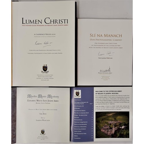 666 - Dom Laurence Walsh ocso: Lumen Christi, MSJ, Roscrea, 2009, magnificent folio mint copy with dj; Sl&... 