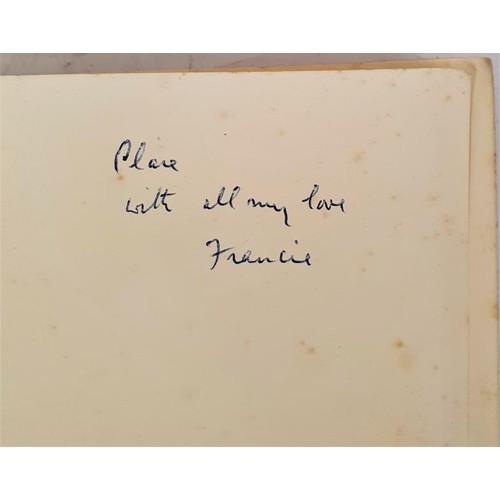 668 - Michael Farrell, Thy Tears Might Cease. Proof copy inscribed by the author’s widow together wi... 