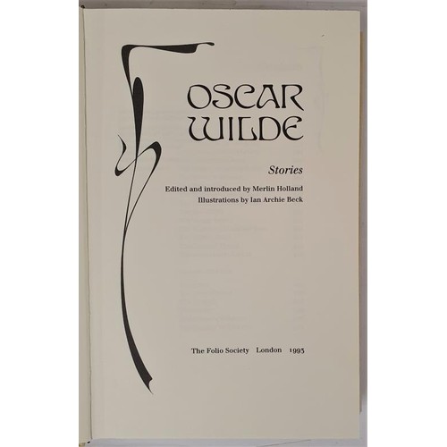 675 - Oscar Wilde, 3 vols Folio set of his works in slip case, large 8vo, 1993, exceptional vols in mint c... 