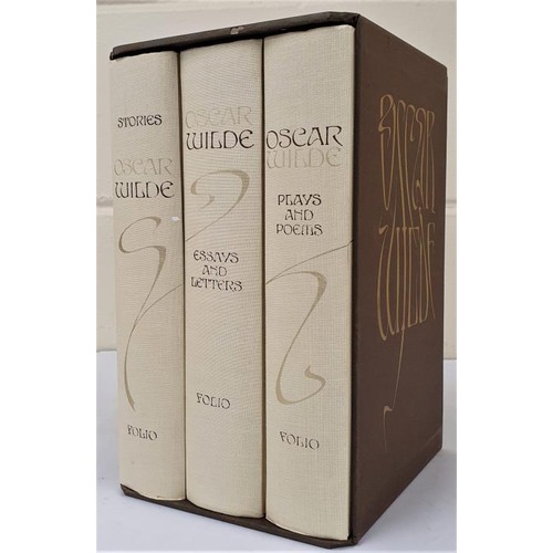 675 - Oscar Wilde, 3 vols Folio set of his works in slip case, large 8vo, 1993, exceptional vols in mint c... 