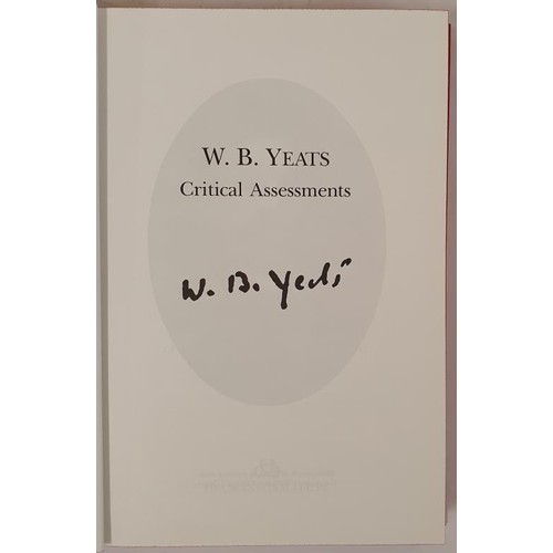 676 - WBY critical assessments; 4 vols, rexine, 8vo, in publisher's card box, 24 cm, xxx, 678 + ix, 597 + ... 