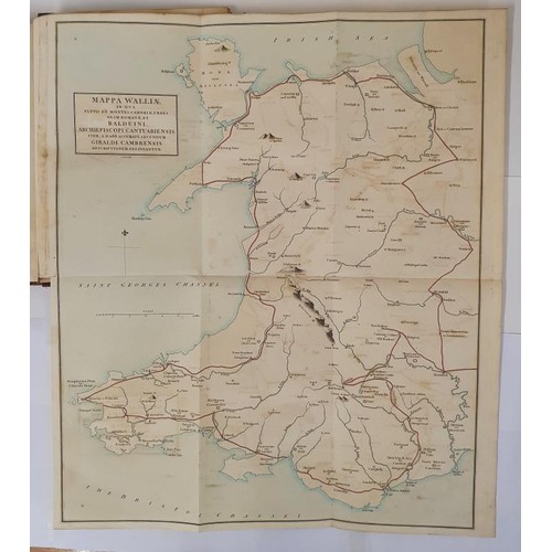 680 - Giraldo Cambrense. (Giraldus Cambrenses) Itinerarium Cambrine. 1806. Illustrated and large folding m... 