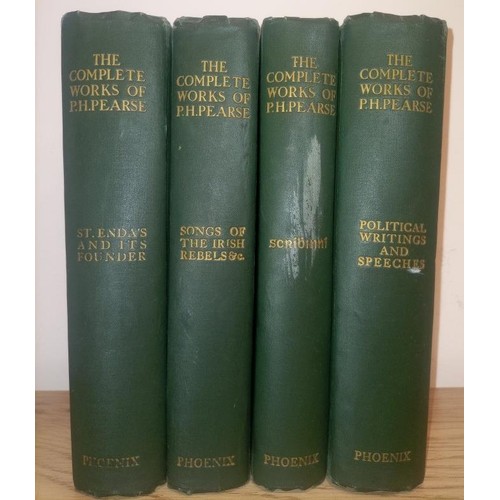 681 - The Complete Works of P.H. Pearse (4 vols of 5): St Enda’s and its founder; Songs of the Irish... 