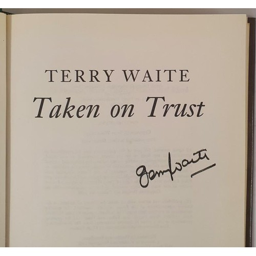 710 - Taken On Trust by Terry Waite SIGNED;Home to Roast by Deborah Devonshire SIGNED; Milton in America b... 