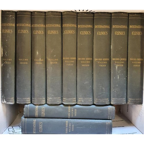 715 - International Clinics A Quarterly of Clinical Lectures - 37 volumes - 1891-1907, not a complete run ... 