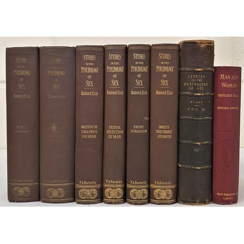 718 - Sexuality] Ellis, Havelock Studies in the Psychology of Sex, Philadelphia, 1911-30, 7 vols., all bro... 