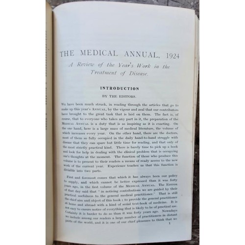 723 - The Medical Annual 1883-1979, not a complete run (73 approx. / there are a couple of indexes also)