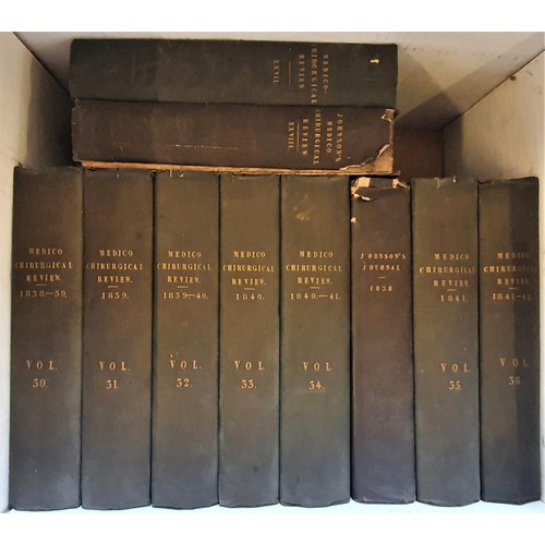 724 - The Medico Chirurgical Journal and Review – c.57 volumes approx. – 1816-1842