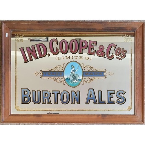 1 - Ind, Coope & Co's, Limited Burton Ales Pub Mirror, c.35in x 25in