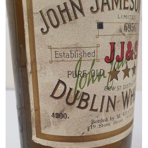 14 - John Jameson & Son Three Star Whiskey, sealed and un-opened. Bottled by M Keating, 19 Store Stre... 