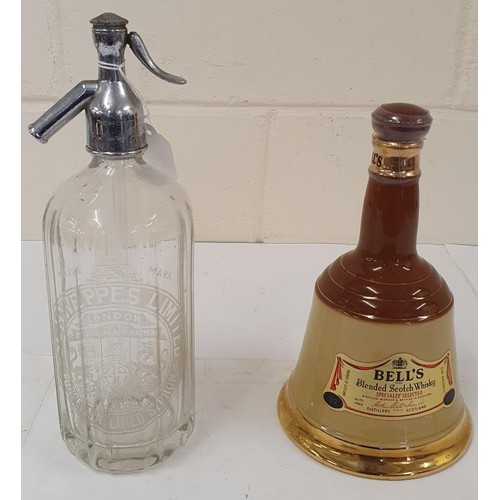 15 - Schweppes Limited Soda Syphon and a Bell's Scotch Whisky Decanter Bottle (2)