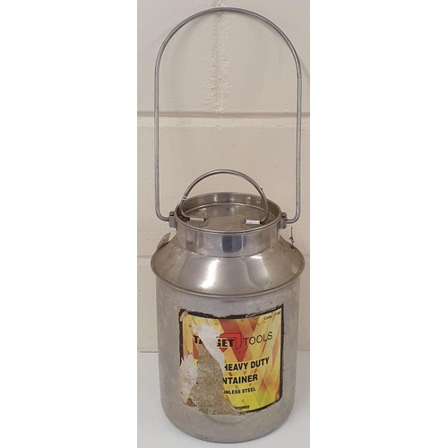 19 - Stainless Steel Milk Can, c.12in tall